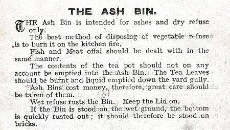 Instructions in the rent book