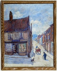 Painting of the Mercer Row - Upgate junction