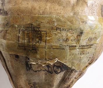 Label on coconut