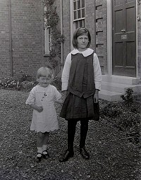 Outside the children’s home in Victoria Road