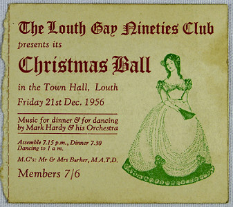 Ticket for Christmas Ball