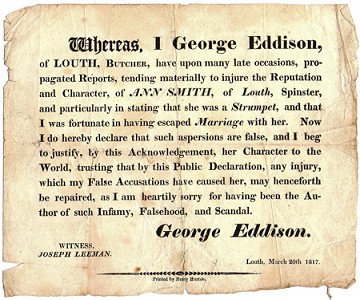 George's public declaration