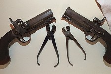 Loaded pistols