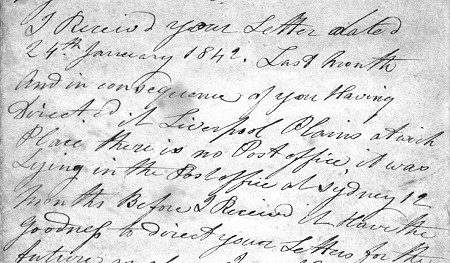 Extract from letter