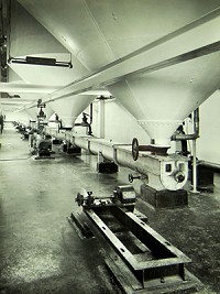 Inside the malt kiln