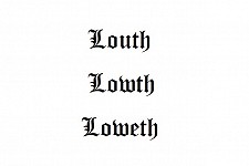 Louth as a family surname