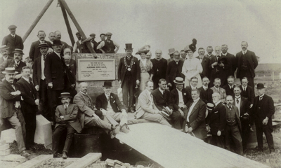 The official opening of the sewage works