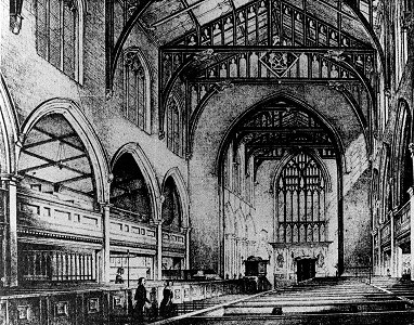 Interior of church