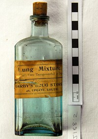 Bottle that contained lung medicine