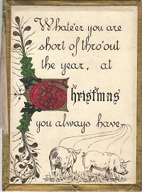 Card with pigs!