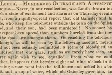 Attack at Kenwick Toll Bar in 1844