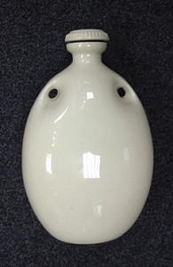 Plain porcelain bottle