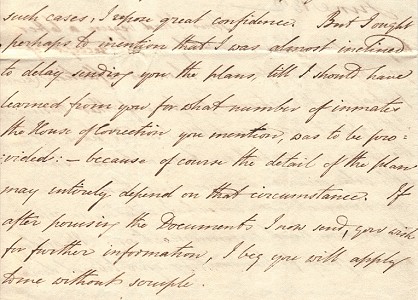 Detail of letter